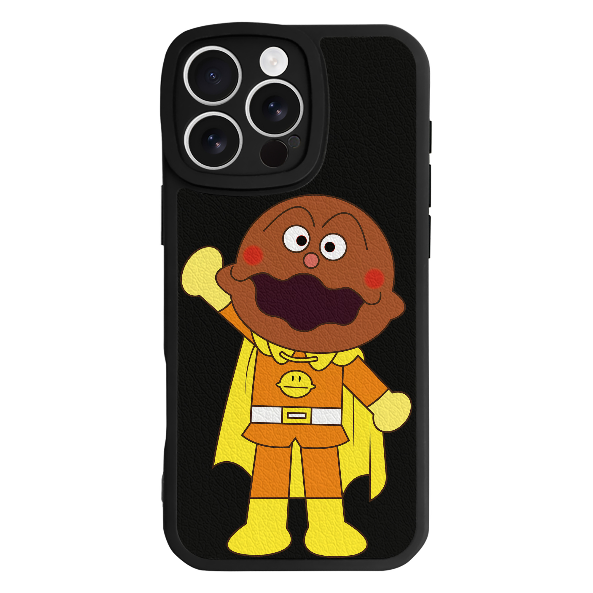 （画像用） アンパンマン Anpanman 【iPhone 16シリーズ対応】シリコンスマホケース（レザー調） 材質：シリコン